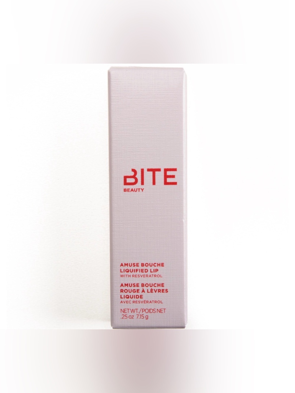 Bite Beauty Amuse Bouche Liquified Lip - Red Logo / Pale Pink Box